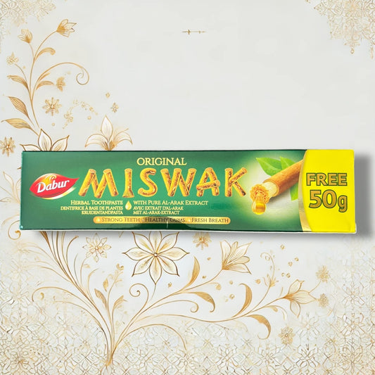 Dabur Miswak Zahnpasta 170 g – mit Gratis 50 g Tube und Karton-Verpackung