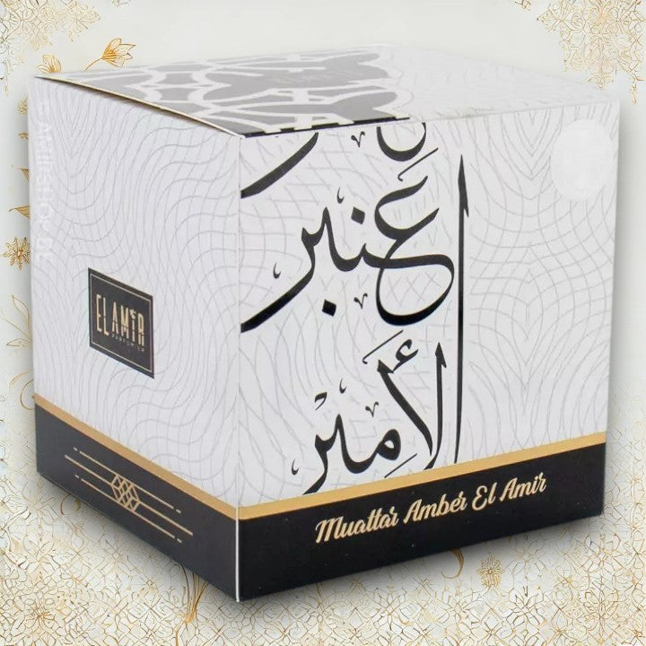Verpackung des Bakhoor Amber El Amir – 50g orientalischer Räucherduft