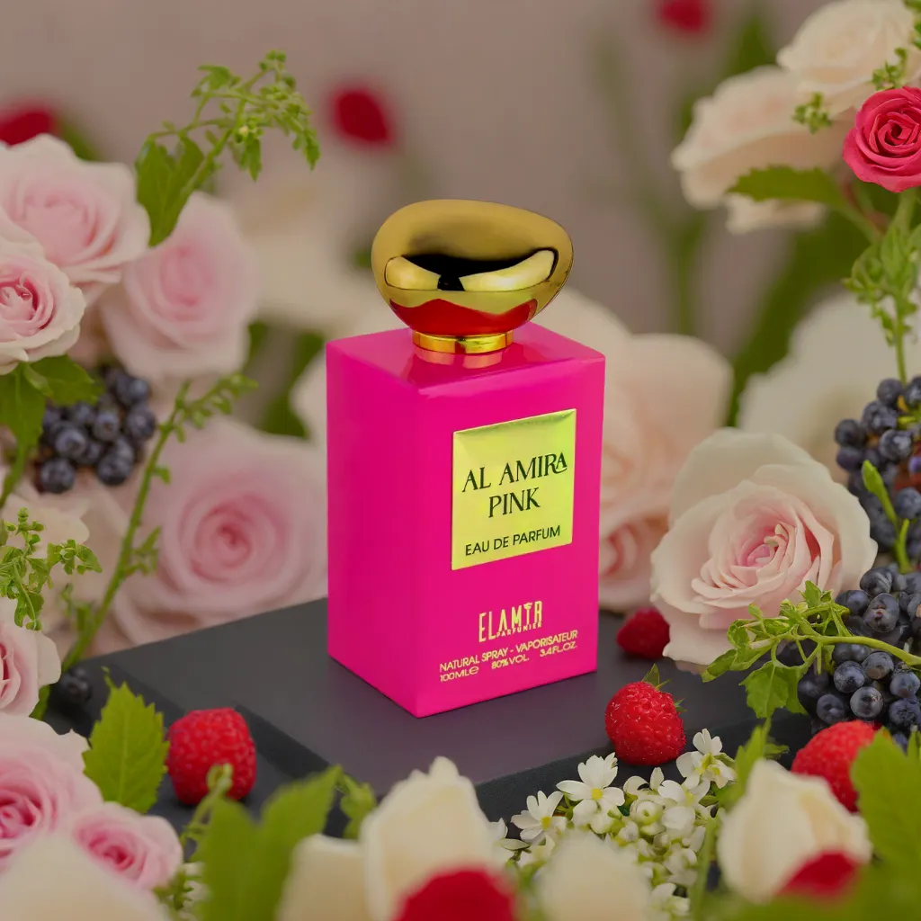 El Amir Al Amira Pink Parfum 100 ml – fruchtig-blumiger Damenduft in pinker Flasche mit goldener Kappe