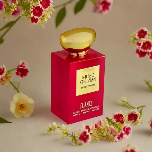 El Amir Musc Ghizian Parfum 100 ml – eleganter Moschusduft in roter Flasche mit floraler Note