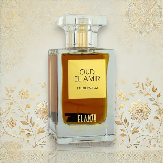 El Amir Oud El Amir Eau de Parfum mit dekorativer Verpackung – luxuriöser Unisex-Duft mit Oud, Rose und Vanille, 100 ml