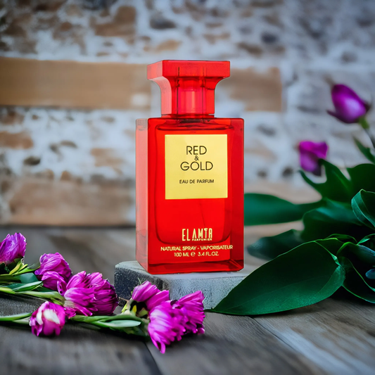 El Amir Red & Gold Parfum 100 ml – kräftiger, edler Duft in roter Flasche mit goldfarbenem Etikett