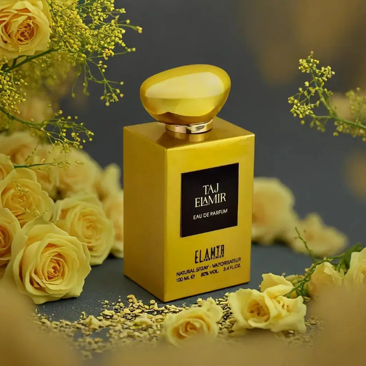 El Amir Taj Parfum 100 ml – edler, goldener Unisexduft mit intensiver Aura und floraler Frische