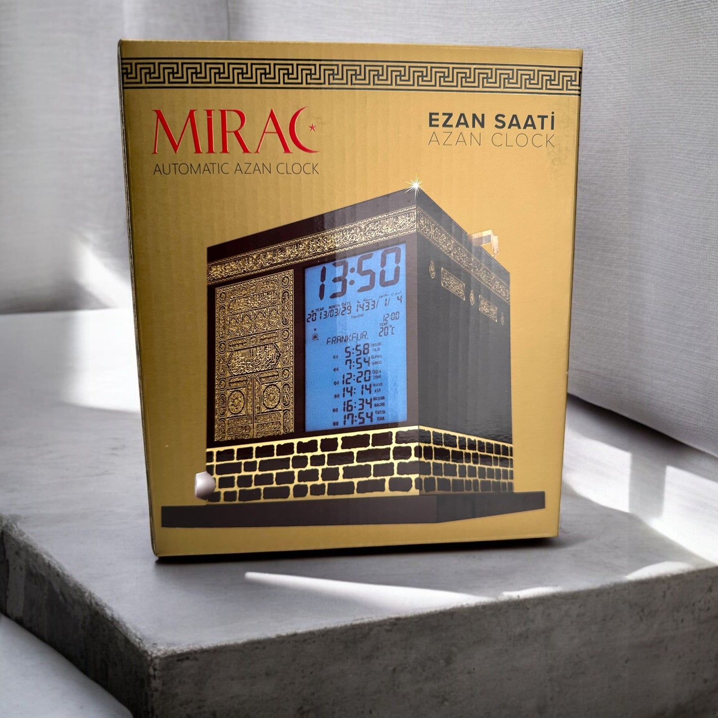 Mirac Kaaba Azan Uhr - Kabe Mekka Saati mit Quran & 8 Azan Stimmen