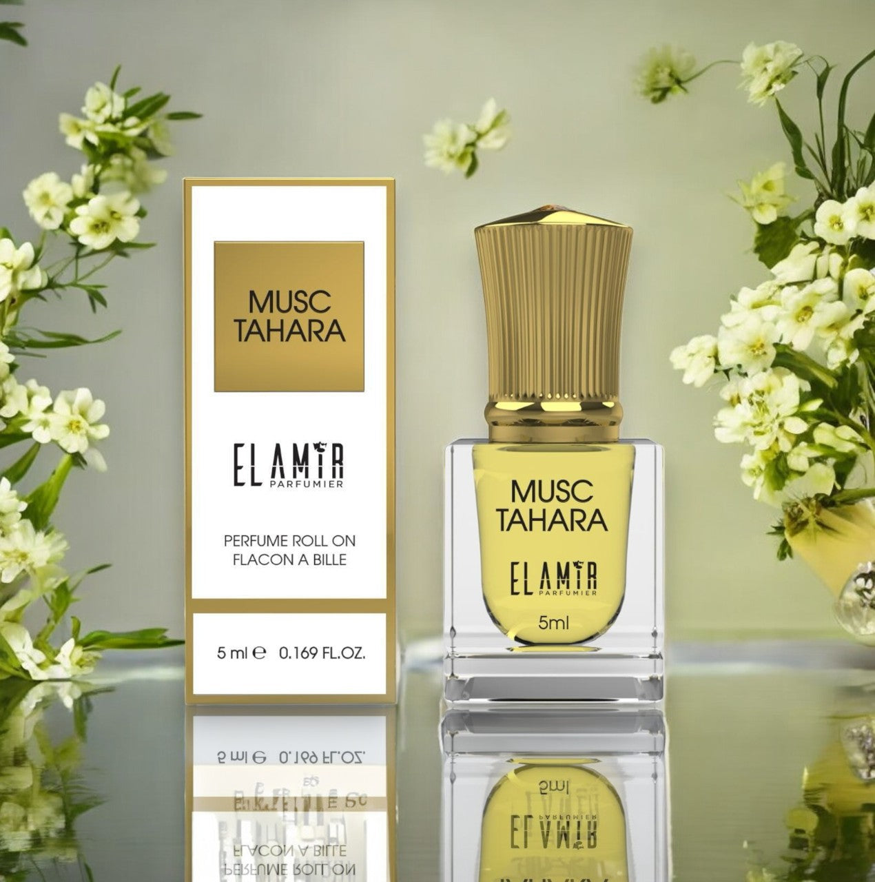 Luxuriöses Unisex-Parfümöl mit weißem Moschus & pudrigen Noten – Hautfreundlich & langanhaltend