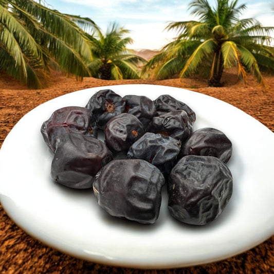 Hochwertige Ajwa Datteln aus Medina mit natürlicher Süße und einem Hauch von Karamell & Schokolade. Ohne Zuckerzusatz, ohne Konservierungsstoffe.