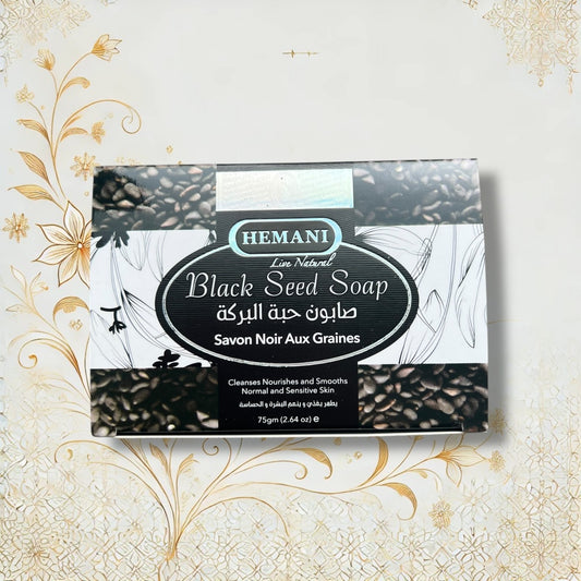 Herstellerinfos & Zertifikate: Hemani Schwarzkümmel Seife – Hergestellt in Pakistan mit Halal- und ISO-Zertifikaten