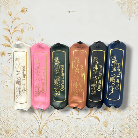 Tajweed Quran klein 13×17 cm in Schutztasche mit Reißverschluss – alle Farben im Überblick