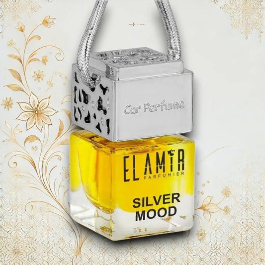 Silver Mood Autoparfüm von El Amir Edler Autolufterfrischer mit Ingwer, Oud und Patchouli.