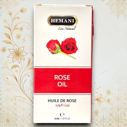 Hemani Rosenöl mit Verpackung – Sanfte Pflege für Haut, Gesicht & Körper