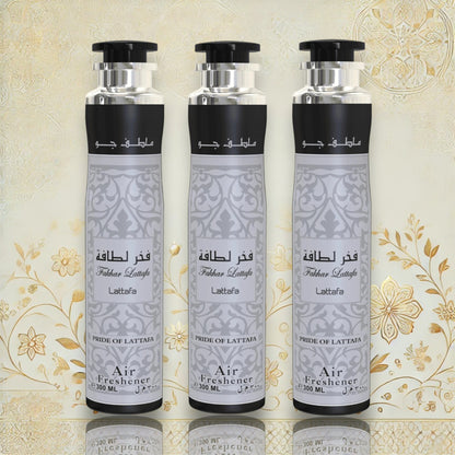 3x Lattafa Fakhar Black Raumspray