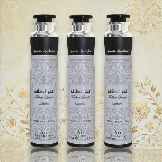 3x Lattafa Fakhar Black Raumspray