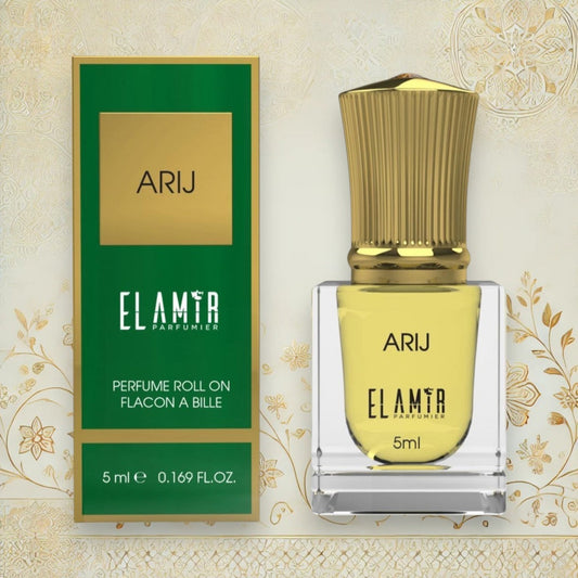 Entdecken Sie das luxuriöse EL AMIR Parfümöl ARIJ – eine sinnliche Mischung aus Oud, Amber und Vanille, perfekt für Damen mit eleganter Ausstrahlung.