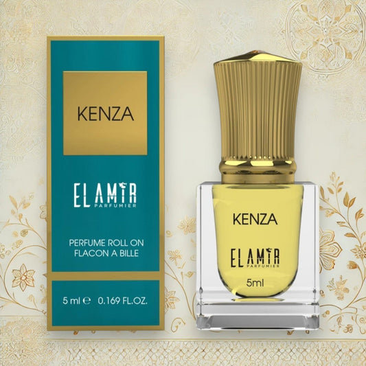 Entdecken Sie das luxuriöse EL AMIR Parfümöl KENZA – eine verführerische Komposition aus Zitrone, Oud und Amber für Damen & Herren.
