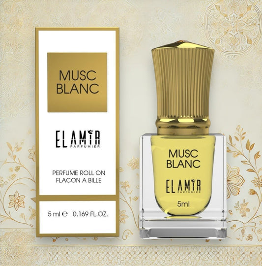  EL AMIR Parfümöl MUSC BLANC – eine raffinierte Kombination aus Kambodschanischem Oud, Rosen & weißem Moschus.