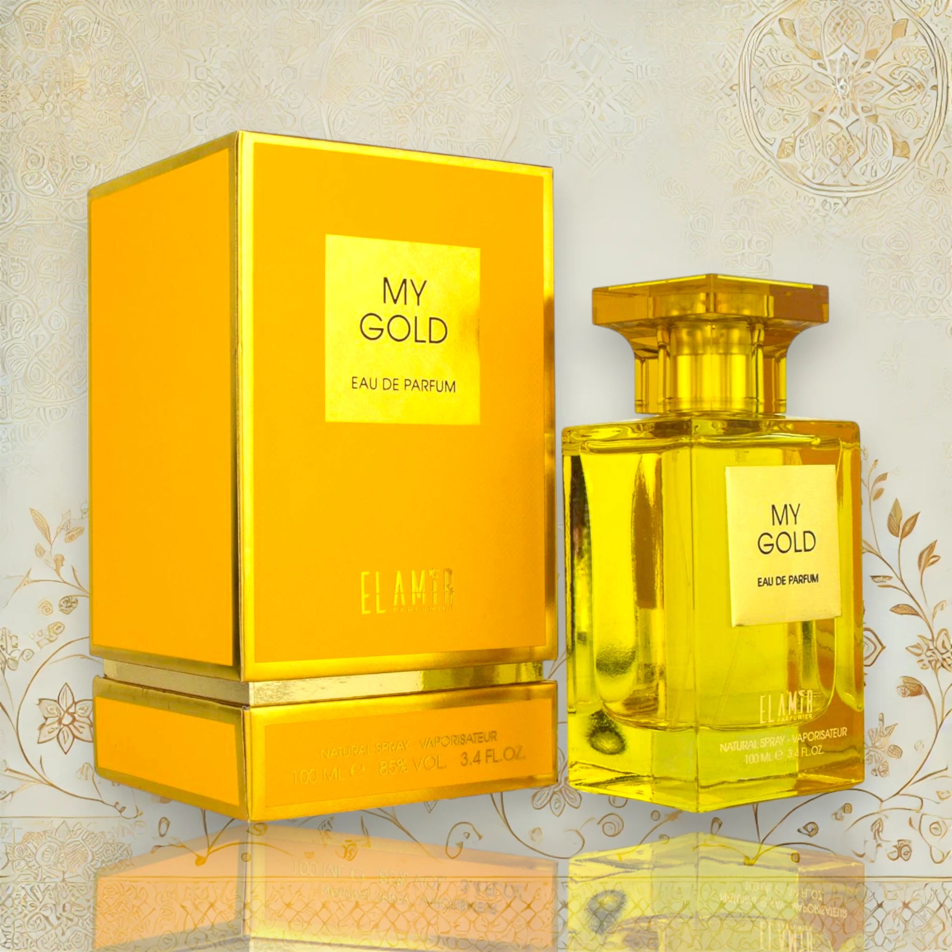 El Amir Eau de Parfüm MY GOLD – Orientalisches Unisex Parfum, 100 ml