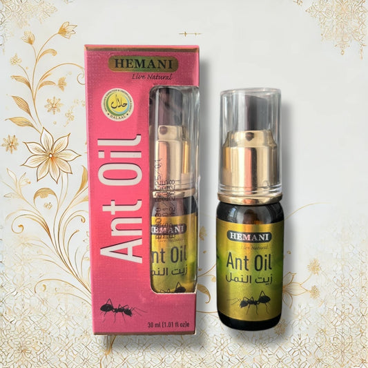 Hemani Ant Oil in Sprayflasche mit Originalverpackung – natürliche Formel zur sanften Haarentfernung, 30 ml