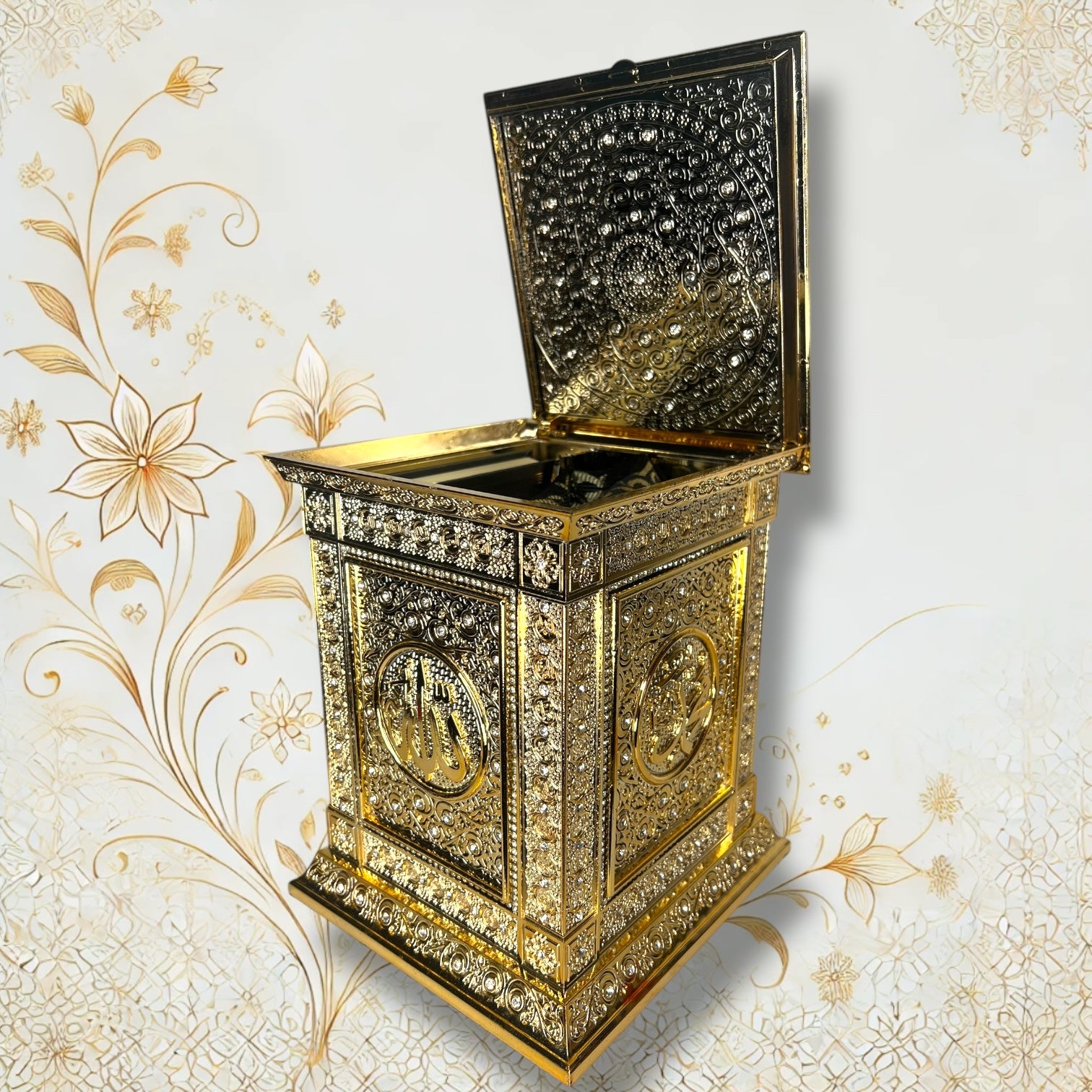 Gök-Türk Box box with engraving of wood handmade & Tesbih prayer necklace 'coat of arms Ottoman Empire' Tugra Abdulhamid 33 beads, Stone Wood, sans_pierre Gök-Türk Box box with engraving of wood handmade & Tesbih prayer necklace 'coat of arms Ottoman Empire' Tugra Abdulhamid 33 beads, Stone Wood, sans_pierre
