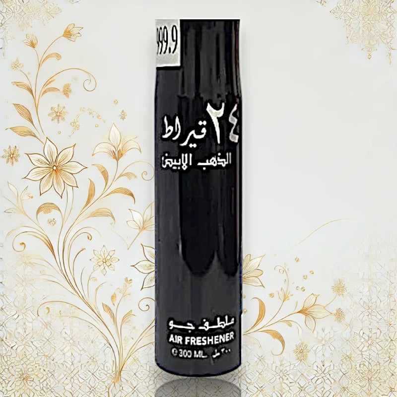 Lattafa 24 Carat White Gold Raumspray – Frischer Raumduft mit Bergamotte und Orangenblüte. Luxuriöser Lufterfrischer für eine stilvolle Atmosphäre.