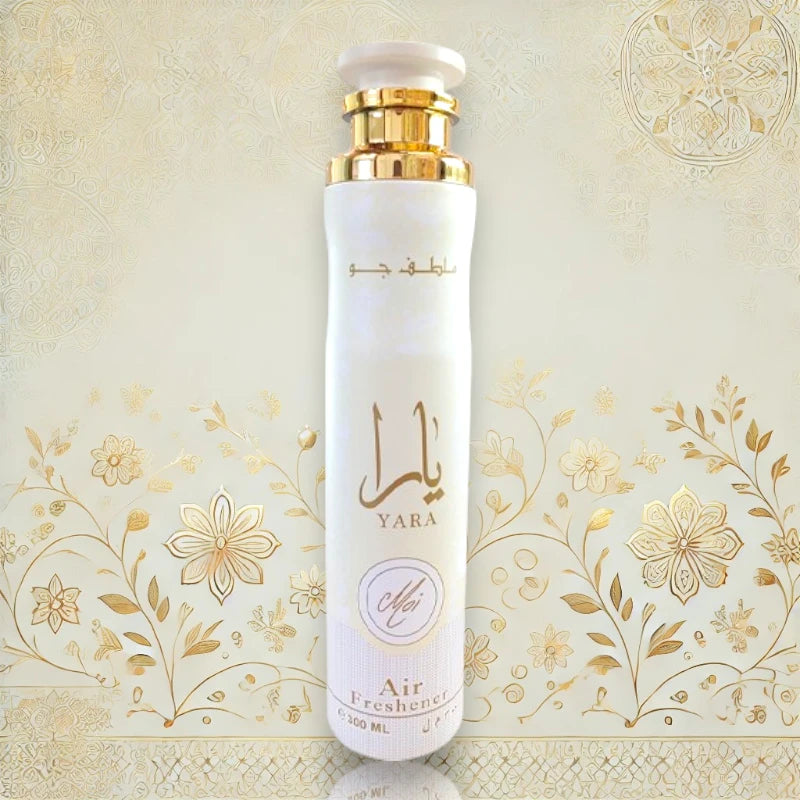 Lattafa Yara Moi Raumspray mit Jasmin, Pfirsich, Karamell und holzigen Sandelholznoten
