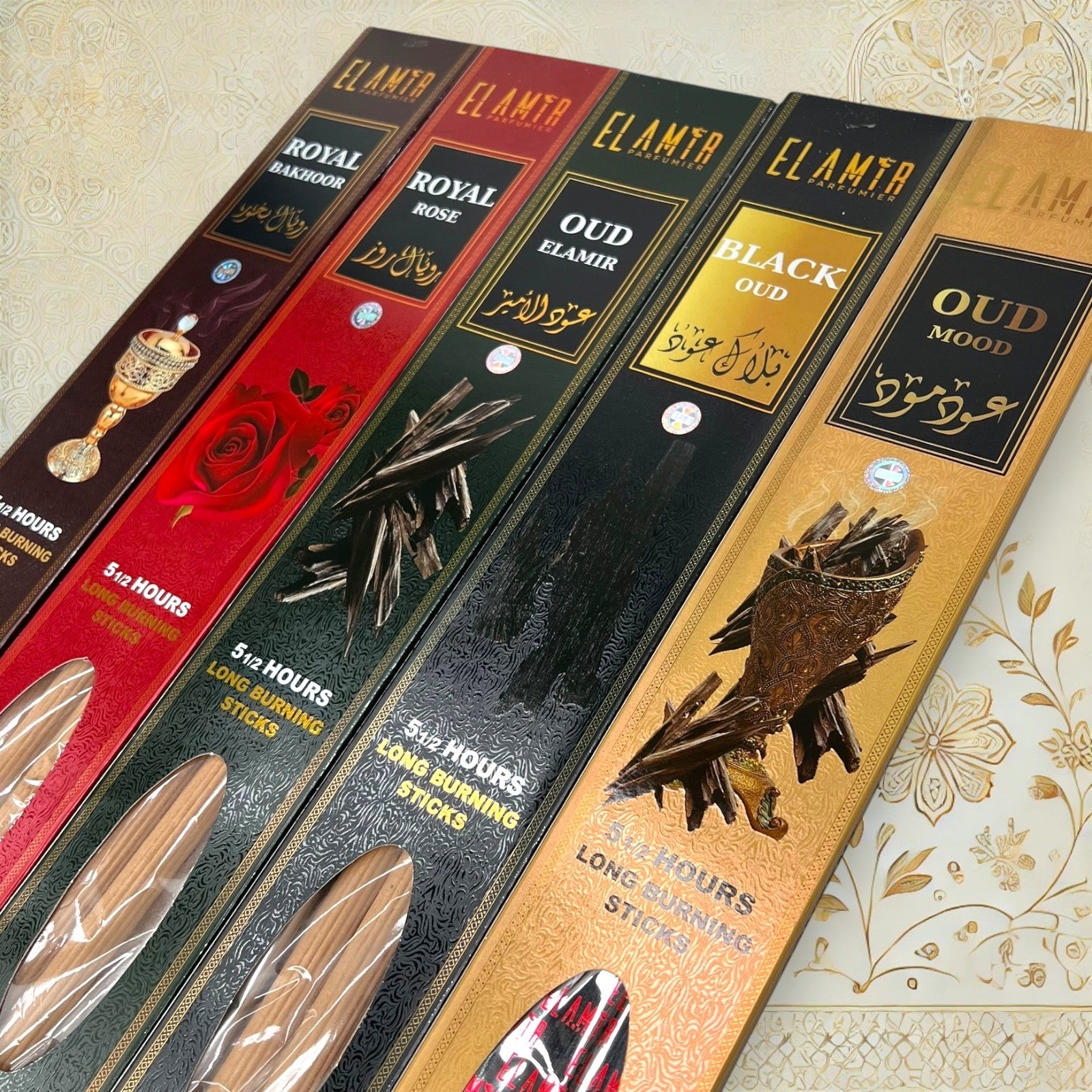 El Amir Incense Sticks – Lang brennend – Royal Oud & mehr

