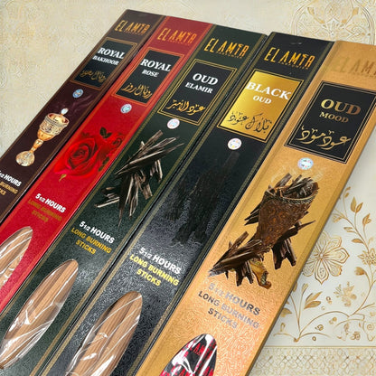 El Amir Incense Sticks – Lang brennend – Royal Oud & mehr

