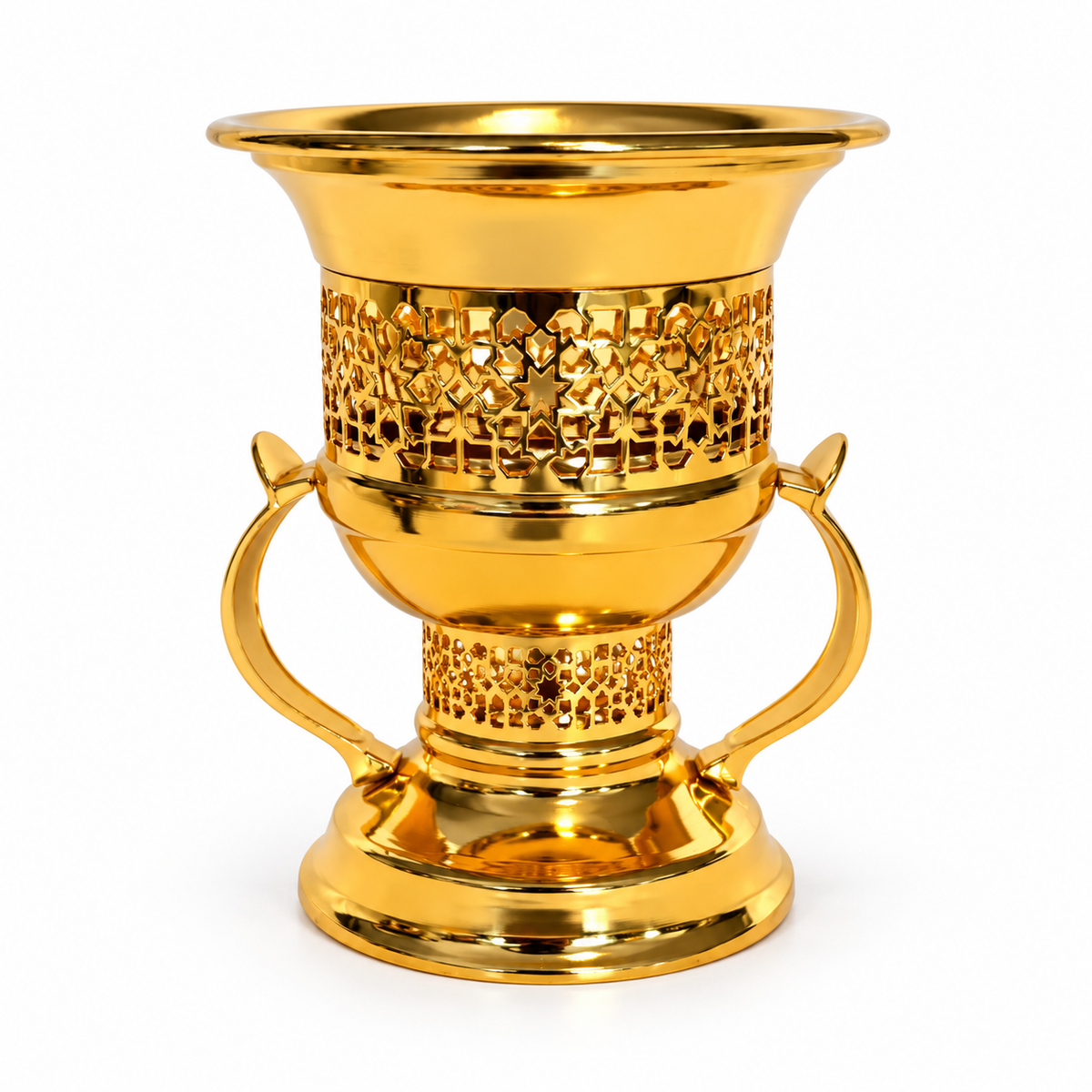 El Amir Weihrauchbrenner gold – Frontansicht