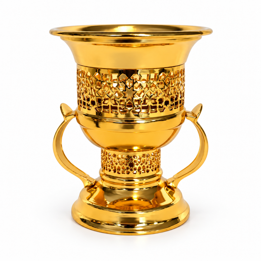 El Amir Weihrauchbrenner gold – Frontansicht