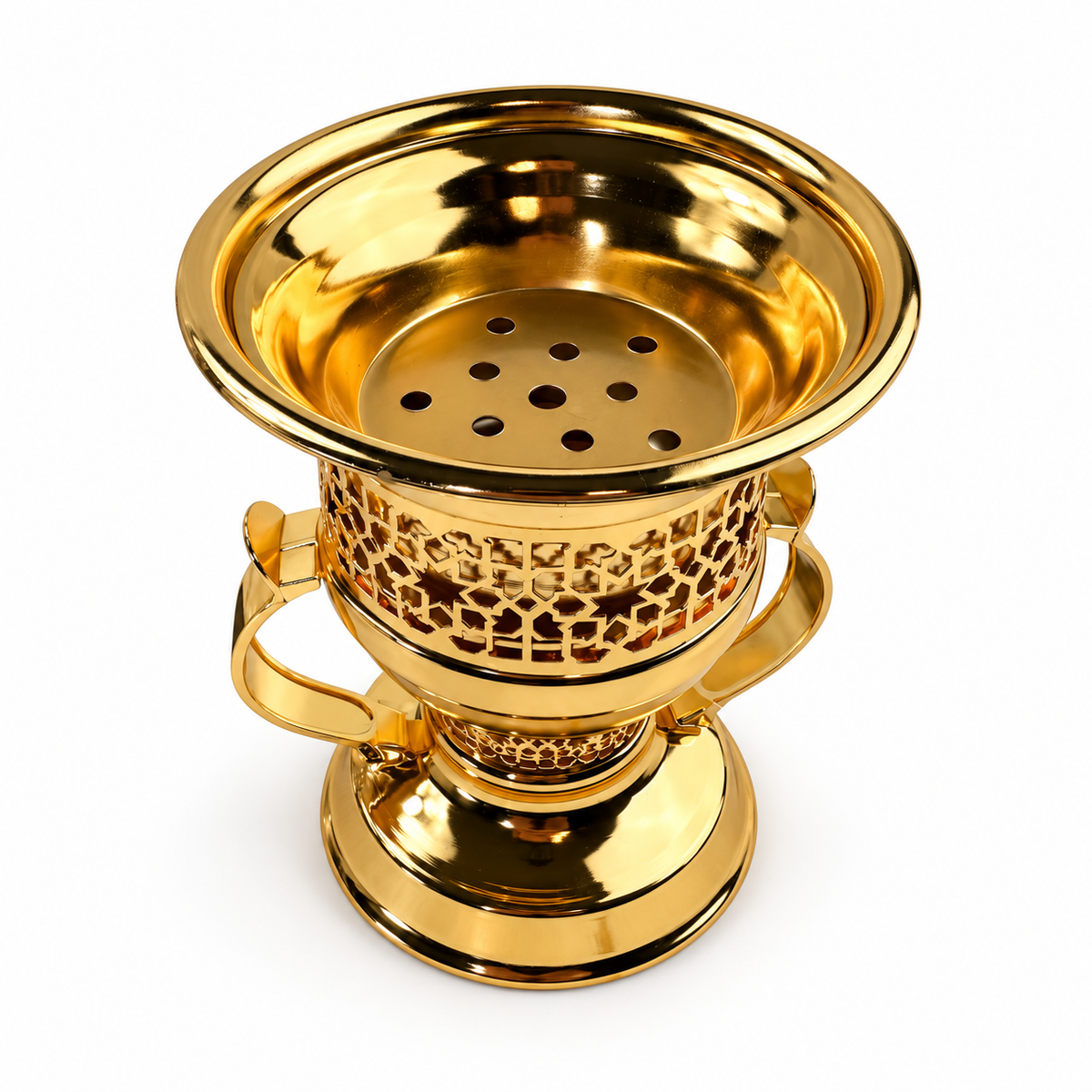 El Amir Weihrauchbrenner gold – Ansicht von oben