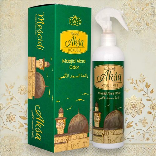 ESVED Masjid Aqsa Textil- und Raumduft – Sprayflasche mit grüner Verpackung