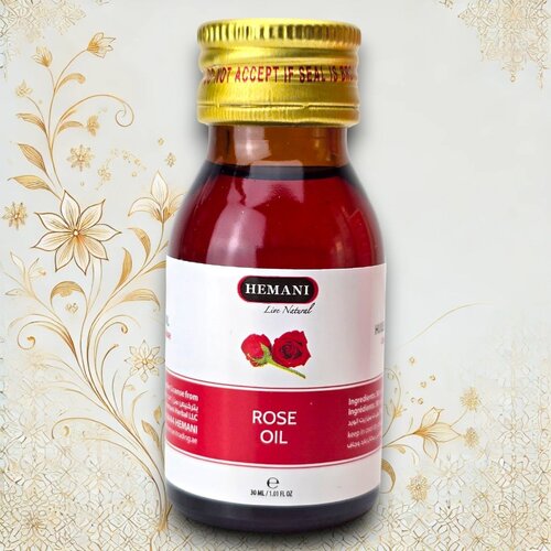 Hemani Rosenöl Flasche – Feuchtigkeit & Anti-Aging in Glasflakon

